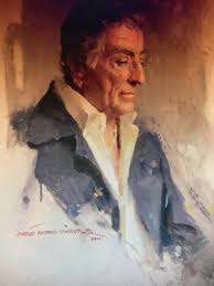 Tony's art mentor and personal friend Everett Kinstler painted this  portrait of Tony in 2016.
