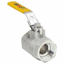 1 1/2 in, 316 Stainless Steel, Manual Two-Way Ball Valve ...