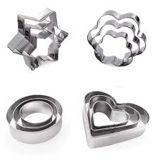 Noun, a cookie cutter | cookie cutters . E Dunia Cookie Cutter Shapes Set 12 Molds To Cut Out Pastry Dough Pie Crust