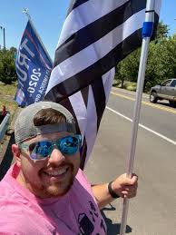 Such a pretty day to support the LGBTQ community at the Lenawee County  Courthouse. 🌈 Again, lots of support along with hate 🙄 I was called a  faggot and given the middle