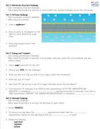 Some of the functions of the cell membrane. Biology Cell Membrane Structure Function Transport Webquest Editable