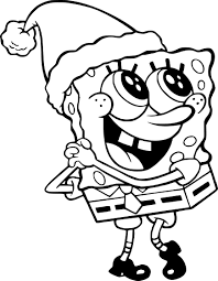 Coloriage Bob L&amp;#039;éponge Noel Dessin À Imprimer Sur Coloriages tout  Image Bob L Ép... | Spongebob coloring, Cartoon coloring pages, Spongebob  christmas
