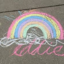 (step 5) draw the end of the tail and draw a line under nose. Chalk The Walk Alsc Blog