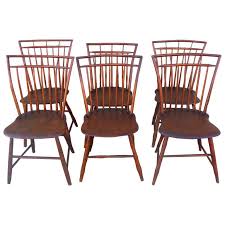 Set Of Six 19th C Early Philadelphia Rod Back Birdcage Windsor Chairs Chair Windsor Chair Outdoor Chairs