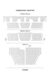 cambridge theatre london seat guide and chart