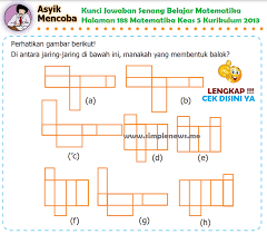 Matematika kelas 8 semester 2 hal 188. Lengkap Kunci Jawaban Senang Belajar Matematika Halaman 188 Matematika Keas 5 Kurikulum 2013 Simple News Kunci Jawaban Lengkap Terbaru