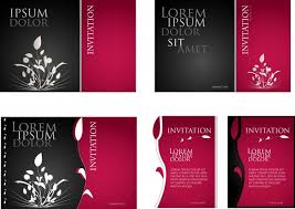Card Cover Template Flowers Ornament Black Red Design Free Vector In Encapsulated Postscript Eps Eps Vector Illustration Graphic Art Design Format Format For Free Download 4 26mb