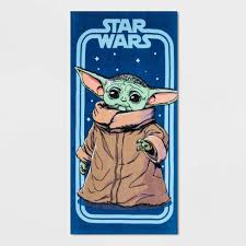 Star Wars The Child Vintage Beach Towel Blue Target