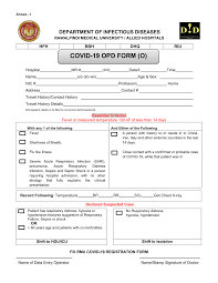 They provide varieties of a questionnaire which helps in accessing the capabilities of a person in varieties of situations. Pdf Opd Form For Initial Evaluation Of Patients Coming For Covid 19 Infection Evaluation