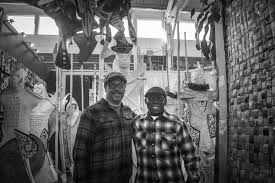 📸 Behind the scene shots at Clifford Ward's Studio with Addison Vincent  and Cliff in preparation for our NEW exhibit… Clifford Ward: I'LL MAKE ME A  WORLD, prologue February 1