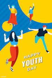 Happy International Youth Day Background Vector Free Image By Rawpixel Com Aew International Youth Day Youth Day Youth
