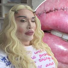 Pete Burns' lips botched so bad, doctors made new ones.. from his STOMACH
