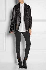 Acne Studios Swift Light Oversized Leather Biker Jacket Net A Porter Com Clothes Fashion Accesories Clothing Studio