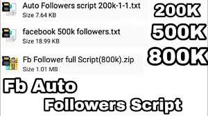 This means that you have to follow others and follow your profile to make the system on the flow. 200k 500k 800k Facebook Auto Followers Script Youtube