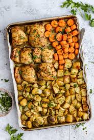 Sheet Pan Kickin Curry Honey Mustard Chicken Veggies Ambitious Kitchen Recipe In 2021 Honey Mustard Chicken Recipes Honey Mustard Chicken Healthy Recipes