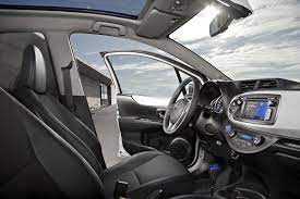 Sunroof features one touch open, tilt and slide, illuminated switch and ignition off auto. Toyota Yaris Hybrid 2012 2020 Engines Drive Performance Drivingelectric