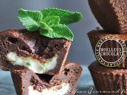 Moelleux Au Chocolat Cœur Vanille Menthe Www Safrangourmand Fr Moelleux Au Chocolat Recette Moelleux Chocolat Chocolat