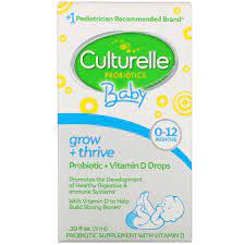 Vitamin d is important for maintaining a healthy body, primarily because it helps you fully maximize your body's absorption and utilization of calcium, an important mineral that we all need. Culturelle Probiotics Baby Grow Thrive Probiotics Vitamin D Drops 0 12 Months 0 30 Fl Oz 9 Ml Iherb