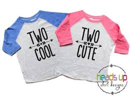 Twin Birthday Shirts For Adults Twin Boy Girl Second Birthday Raglan Shirts Two Cool Two Cute Toddler Twins 2nd Birthday Shirts 2nd Birthday Shirt Birthday Shirts Twin Birthday Themes