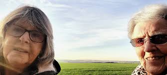 Wilma and I scattered Mum's ashes yesterday at a place where we could look  towards Elphinstone and imagine her walking down Buxley Road as she did so  may times in her 94