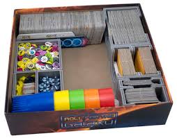 A tuck box is a one piece sleeve (like a standard playing deck) that holds cards inside. V2 Board Game Box Organizer Folded Space Roll For The Galaxy