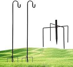 Shepherds hooks are an excellent addition to fascinatinghome.com because they can spruce up any garden. Amazon Com Shepherd S Hooks 47 Inch 2pack Shepherd Hook Made Of Metal For For Outdoor Bird Feeders Hanger Hanging Solar Lights Mason Jars Plant Hangers Christmas Lights Lanterns Garden Stakes And Weddings Garden