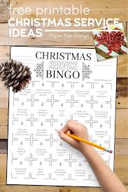 Giving Christmas Service Bingo Free Printable Paper Trail Design In 2020 Christmas Service Fun Christmas Printables Holiday Season Christmas