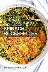 Spinach Rockefeller Casserole The Hungry Bluebird Recipe Cooked Spinach Recipes Recipes Fresh Spinach Recipes