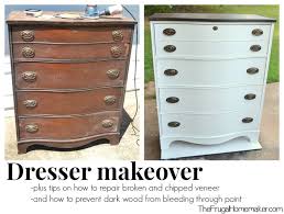 Check spelling or type a new query. Dresser Makeover How To Fix Chipped Veneer Deal With Wood Stain Bleeding Through Paint