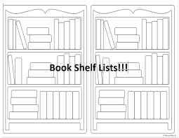 Free Printable Book Shelf List For Book To Read Or Books That Have Been Read For Bullet Journal Free For Bullet Journal Books Printable Books Reading Journal