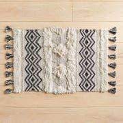 Black noodle bath rug 17x24. Black White Moroccan Bath Rug Pier 1 Bath Rug Bath Rugs Cotton Bath Rug