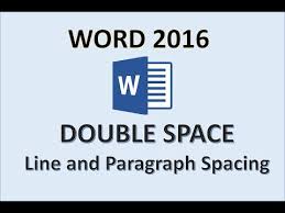 Word 2016 Double Space How To Put Double Line Spacing On