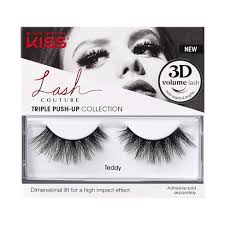 Der lash couture wimpernkleber transparent von kiss lässt sich mit dem pinselapplikator leicht auftragen,. Kiss Lash Couture Triple Push Up Fake Eyelashes Teddy 1 Pair Target