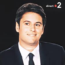 Caricature Gabriel Attal