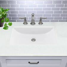 Trough style bottom makes this sink drain well, and is easy to clean. Nantucket Sinks Great Point Ceramic Rectangular Undermount Bathroom Sink With Overflow Reviews Wayfair