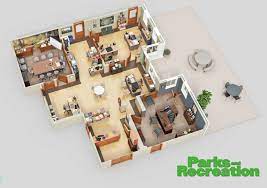 Watch two and a half men online free. 3d Grundrisse Von Serien Arbeitsraumen The Office Brooklyn Nine Nine Und Mehr Seriesly Awesome