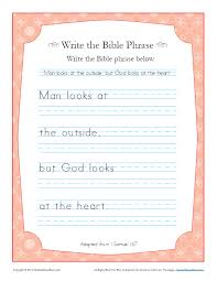 1 samuel 16 coloring pages. 1 Samuel 16 7 Write The Bible Phrase Worksheet Children S Bible Activities Sunday School Activities For Kids