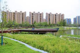 jiaozhou sanli river the central business district by ldg in 2020 central business district business district river