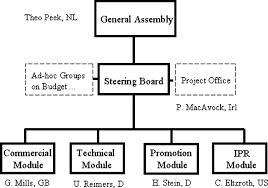 Organizational Chart Of The Dvb Project As Of 2004