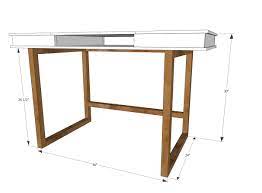 Depending on how big the blade is, two passes may be necessary. Modern 2x2 Desk Base For Build Your Own Study Desk Plans Ana White