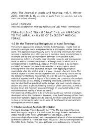 In the strictest sense, it's music that. Print Article Journal Of Music And Meaning