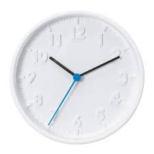 Stomma Wall Clock Ikea No Disturbing Ticking Sounds Since The Clock Has A Silent Quartz Movement White Wall Clocks Wall Clock Ikea Wall Clock