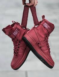 Nike Sf Air Force 1 High Red Sneakers Men Fashion Sneakers Fashion Sneakers Men
