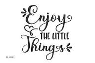 Enjoy the Little Things Machine Embroidery Design Word Art ...