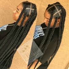 Jumbo Knotless Box Braids Jumbo Knotless Braids Triangle Parts Jumbo Knotless Box Braids Big Box Braids Hairstyles Braids With Curls Fake Hair Braids