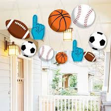 See more ideas about sports themed room, office design, office interiors. Hanging Go Fight Win Sports Outdoor Porch Tree Yard Decorations Sports Themed Party Baby Shower And Birthday Decor 10 Pc By Big Dot Of Happiness Catch My Party