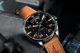 New hamilton men's khaki aviation auto black dial watch h64615135 42mm day/date. Introducing Hamilton Khaki Pilot Auto Day Date Collection Specs Price