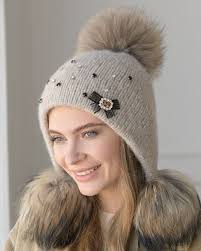 шапки ушанки вязаные спицами женские с описанием и фото Ushanka Klara Vyazanye Golovnye Ubory Shapka Vyazanie
