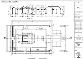Architectural Construction Layout Plan Of Temple In Dwg Autocad File Autocad Temple Layout