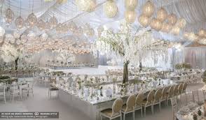 Luxurious All White Wedding Reception Decor With Orchid Trees And Mirrored Tab White Weddings Reception Luxury Weddings Reception Wedding Reception Decorations